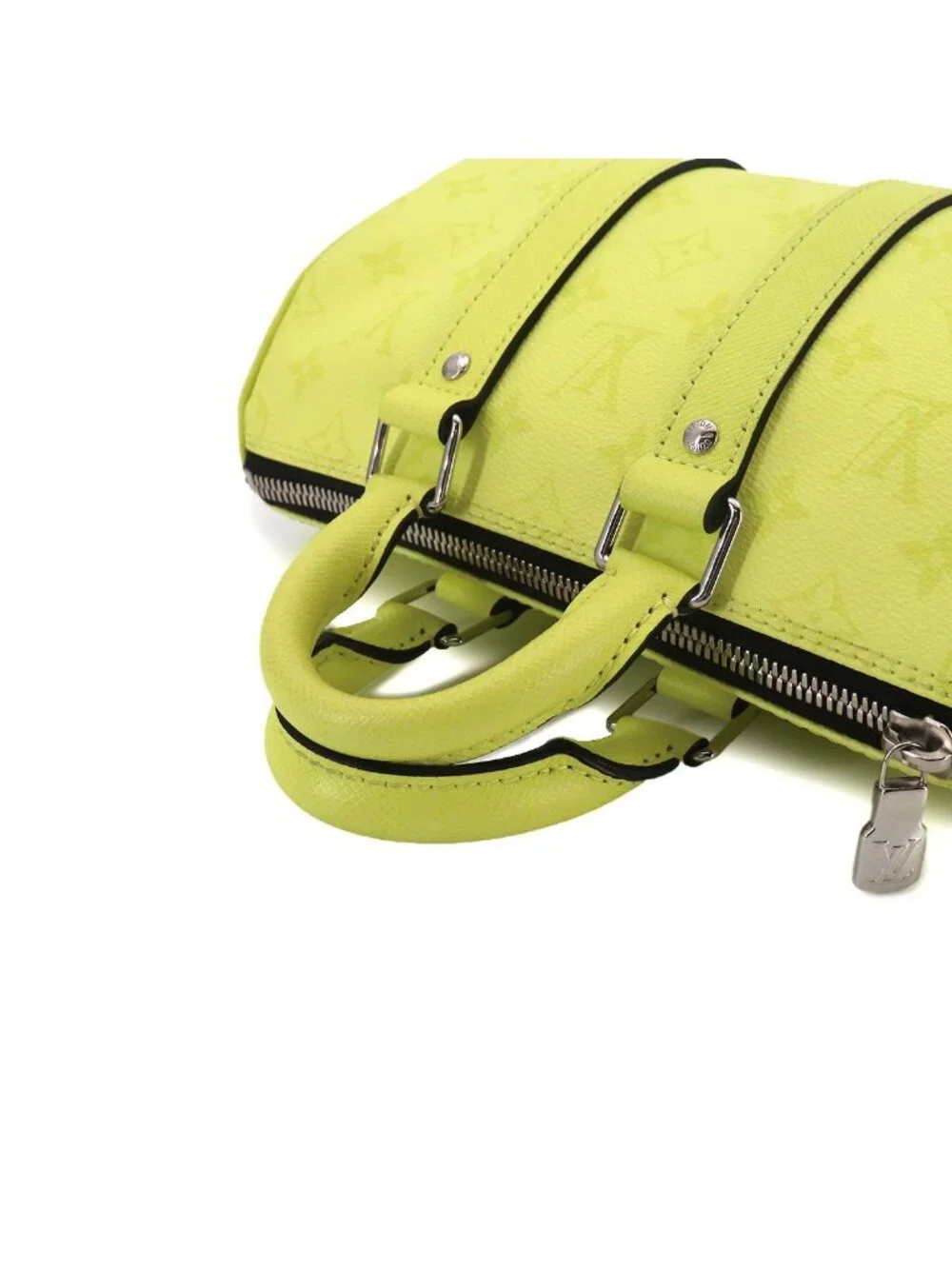 Louis Vuitton Taigarama Keepall Bandouliere 25 2-Way Bag Lemon Yellow